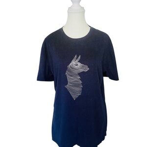 NWOT Cotopaxi Women’s XL Blue Heathered Topo Llama Tshirt Organic Recycled